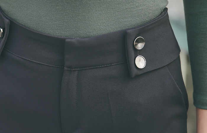 Button Void Wide Slacks
