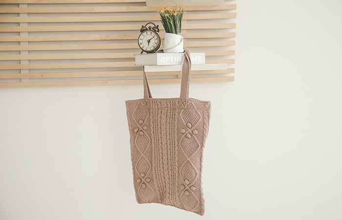 Pom foam with diamond knit Eco Bag