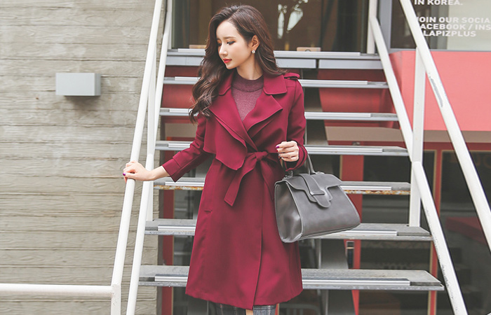 Double wing collar Trench Coat (fall)