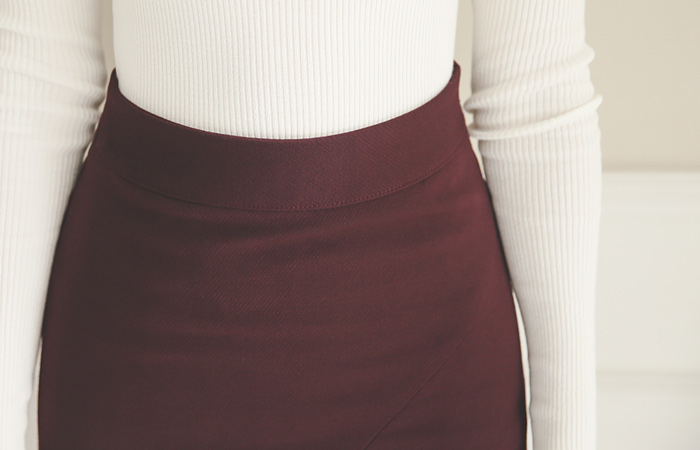 Rectangular Incision Ruffle High Ad Skirt (winter)