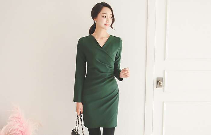 Pinto shirring wrap Dress (fall)