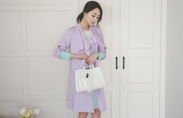 pastel China Double Wing Trench Coat (Sold-Out)