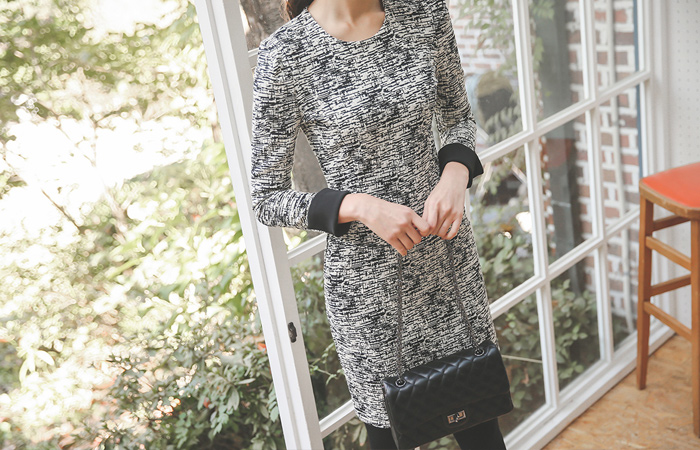Spread Jacquard Span Dress