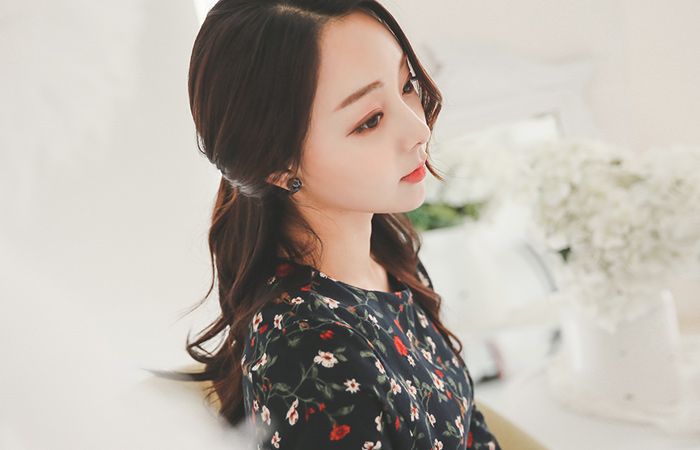 Petit Flower napping Ruffle Dress