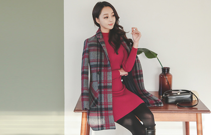 Madras Wool Check Half Court