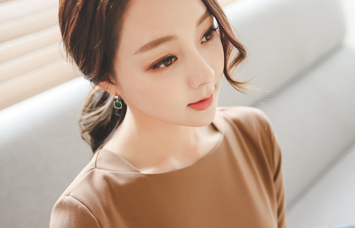 Boat Square Neck Ring Vijo Dress