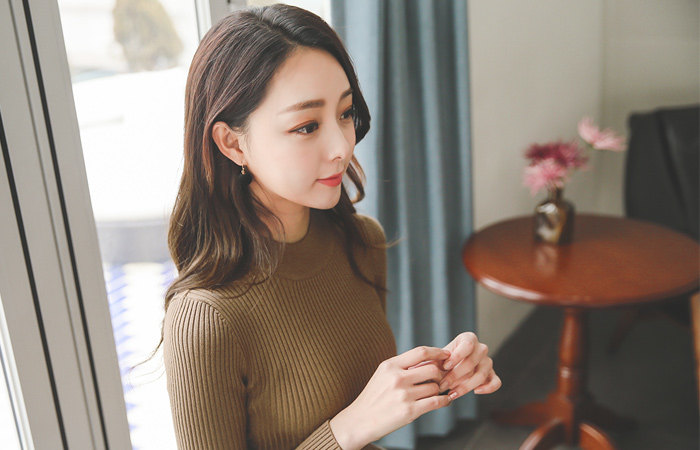 Eyelet Knit Flare Dress