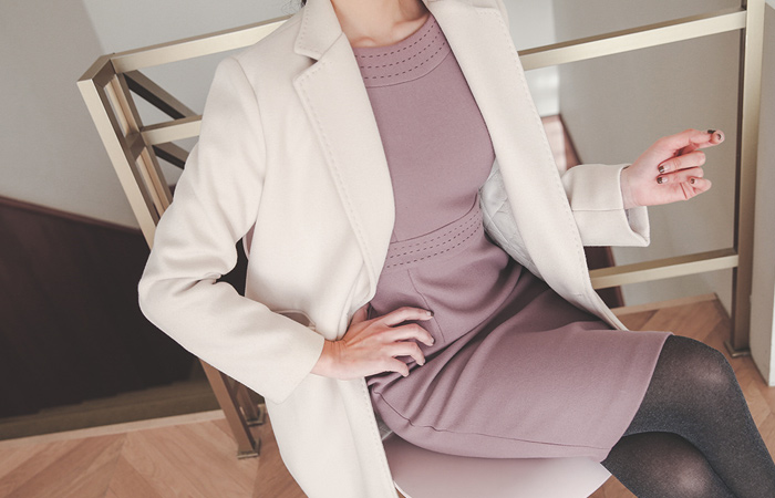 Double pocket stitch Tailored Stiletto coat II