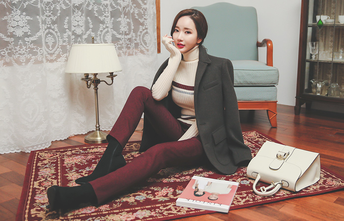 Slim Fit Linen Tweed napping Slacks