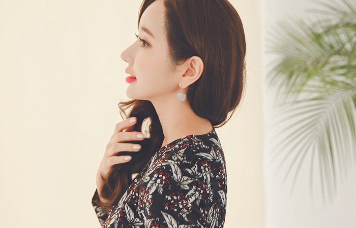 Cherry Blossom Velvet Rap Dress