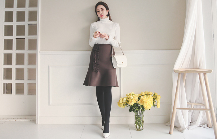 Gather Freel Wool Mermaid Skirt
