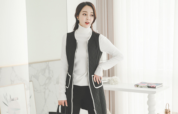 Biath Quilting Long Best Dress