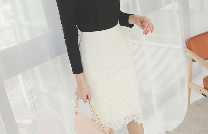 Boutique Race Suede Skirt