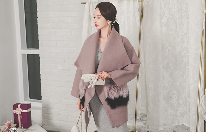 Poppy Pocket Wing Kara Wool Coat