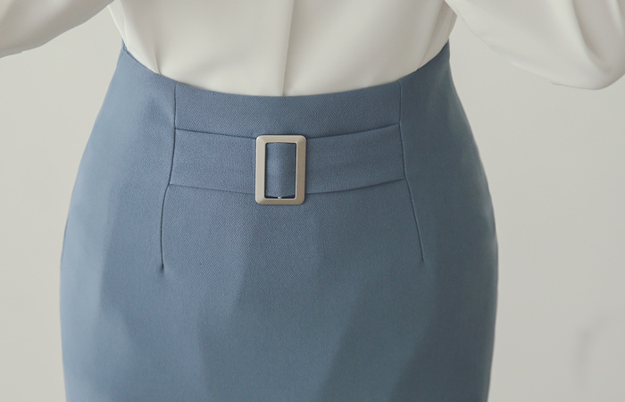 Matt Square Belt Skirt