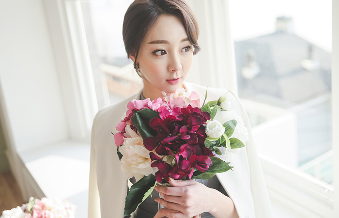 Modern Square Button Jacket slit