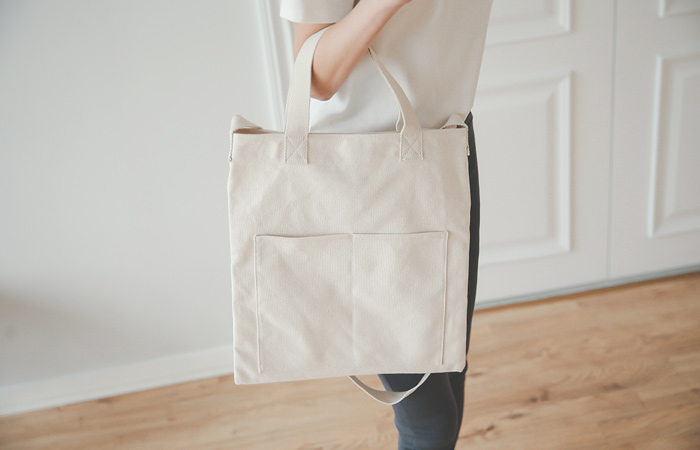 simple pocket plain Eco Bag
