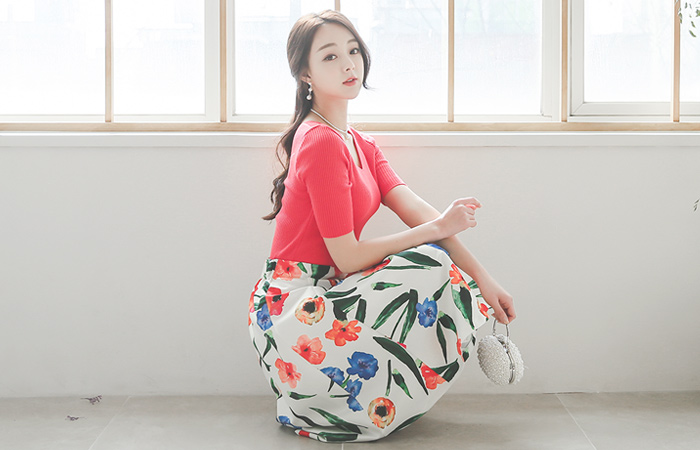 Acid 5 sleeve Cotton V Knit