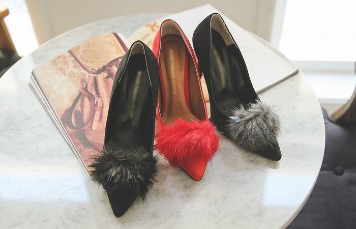 [Models wear32 car] Quincy Suede Mink Stiletto heel