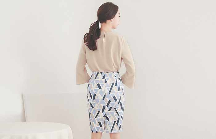 Luca Jacquard Cotton span Skirt