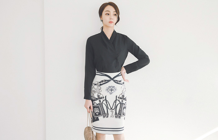 Baroque printing Skirt