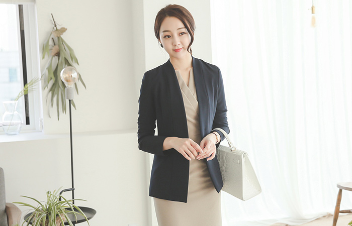 Lip pocket Sleeve color No collar Jacket (spring)