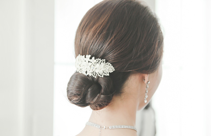 Diana Flower cubic hairpin