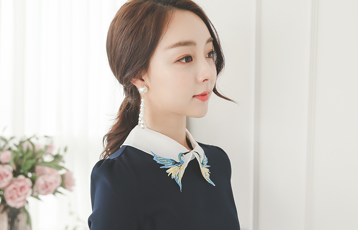 Bird motif Kara Dress