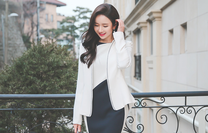 Stitch No collar Bagpipe Plum Jacket