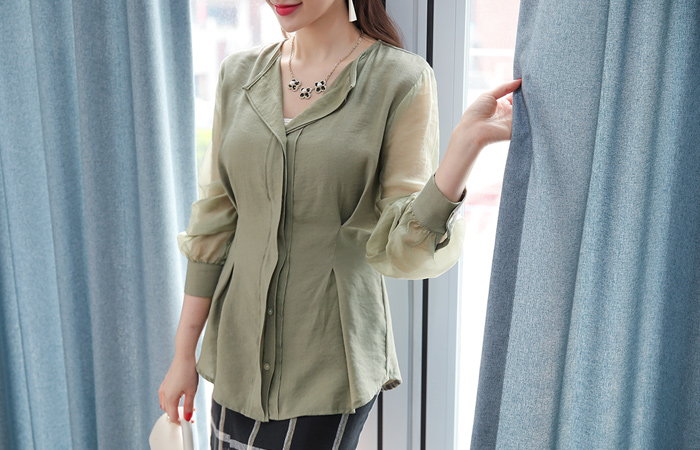 Bintz Van Open Volume Long Blouse