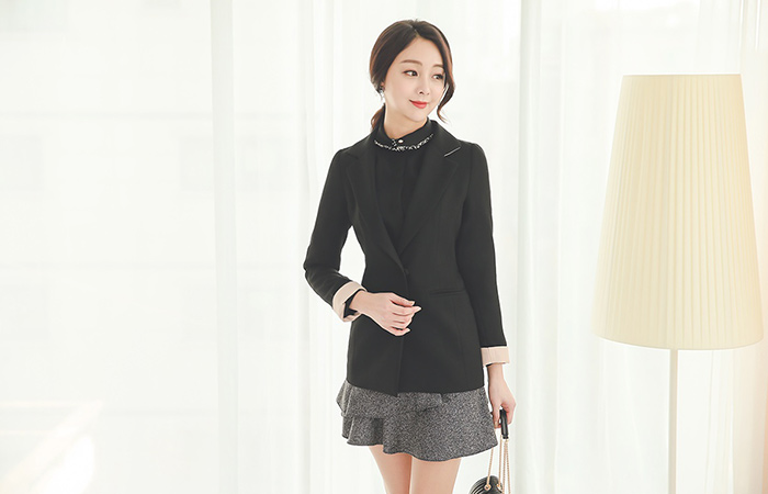 Basic Taylor Slim Half Jacket