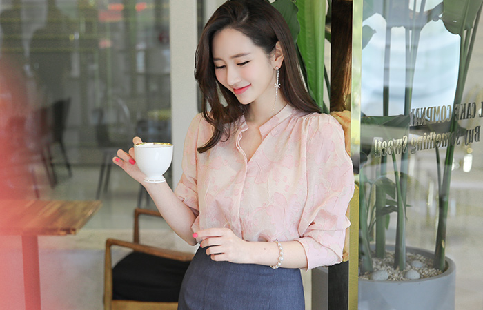 Blossom Burnout York Blouse