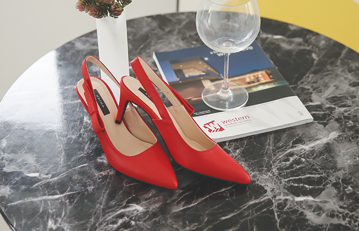 [Models wear33 car] single bowknot Sling backs heel