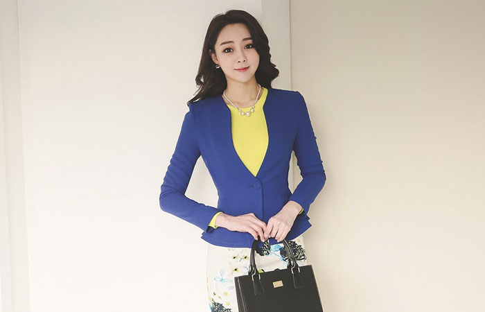 simple hem double Jacket