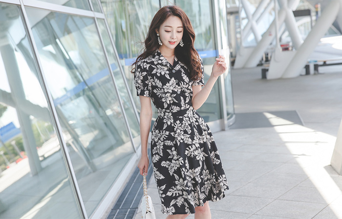 Botanical Flare Skirt