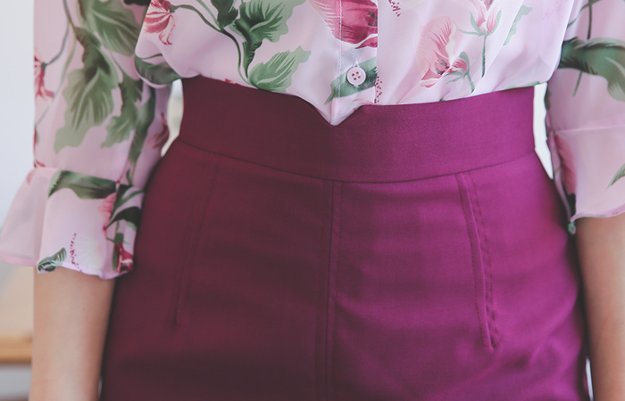 Claire Vite Slit Skirt (summer)