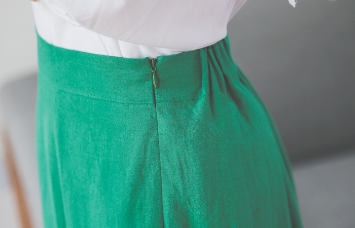 Linen Flare Skirt