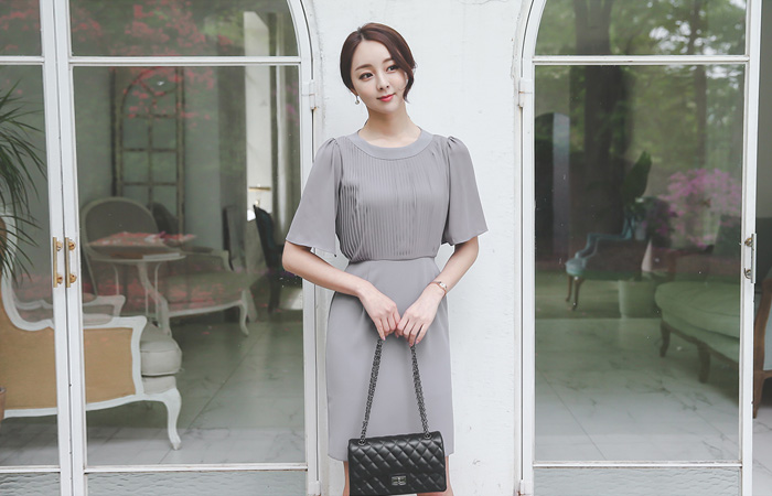 Grace Pleated Top Dress