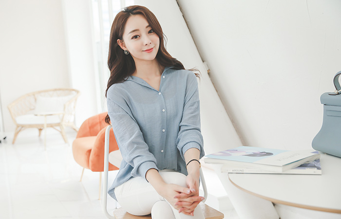 quality See-through look Shirt Blouse