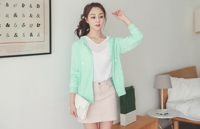 Summer Slab Cotton Hood Jumper