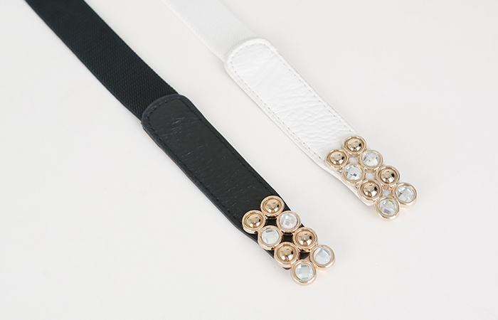 [Models wear34 Car] Cubic Jewelry Banding Belt