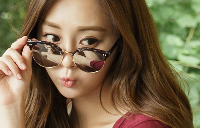 [Models wear34 Car] Marble Mirror Sunglasses