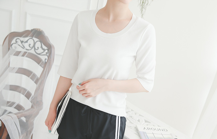 Cutting U-neck sleeve Span