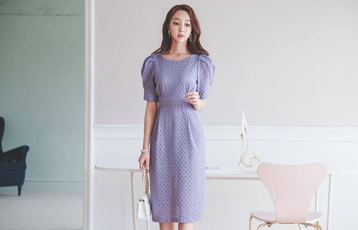 Bling Eyelet Cotton Race Dress
