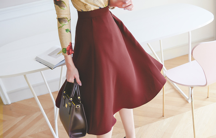 Side finch Flare Skirt (fall)