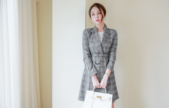 Belted Long Jacket from London O Ring