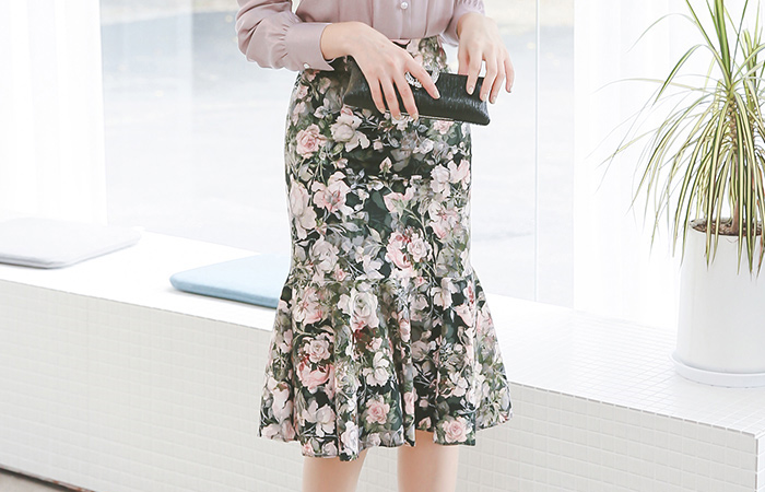 Princess Flower Mermaid Skirt