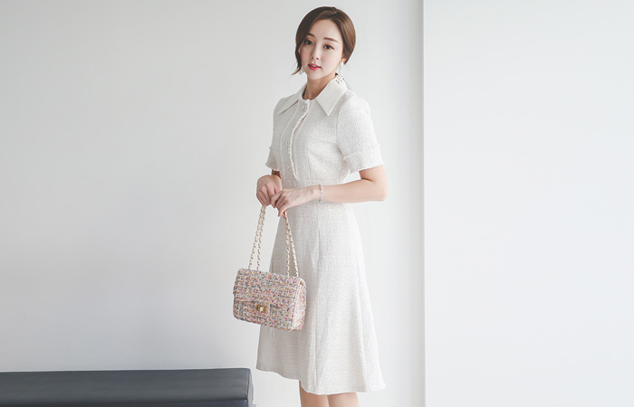 lovely Tweed Big Kara Dress