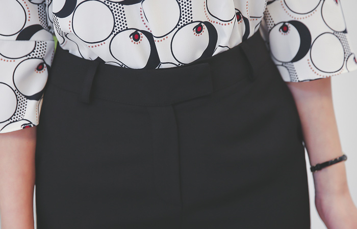 Slim Fit Basic Slacks