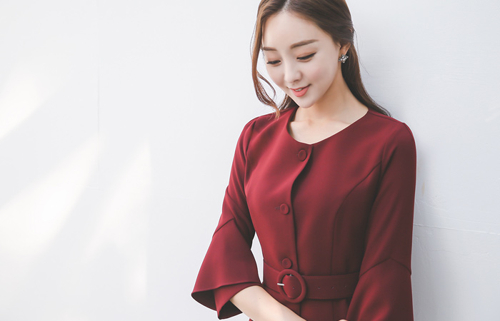 Double Sleeve Flare Dress & Jacket II